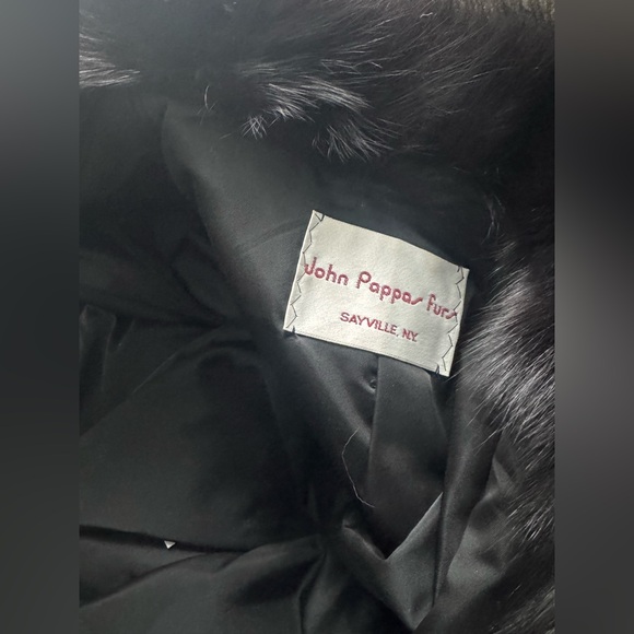 Full length Mink Black Fur Coat - Picture 9 of 10